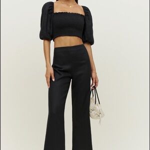 Reformation Scarlett Linen Beige Set // 8P